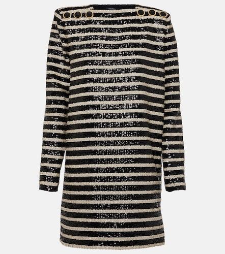 Balmain Robe à rayures et sequins - Balmain - Modalova