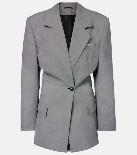 Blazer en laine mélangée - The Attico - Modalova