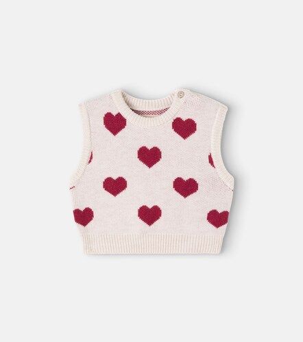 Bébé – Pull sans manches Gaby en jacquard de laine - Wheat - Modalova