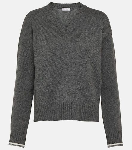 Pull en laine, cachemire et soie - Brunello Cucinelli - Modalova