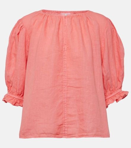 Top en lin à manches bouffantes - Velvet - Modalova