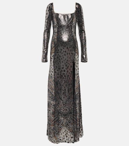 Robe longue imprimée à ornements - Etro - Modalova