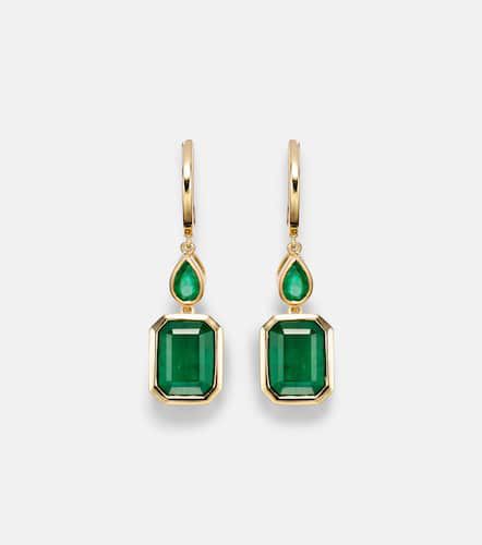 Boucles d'oreilles Illusion en or 18 ct et émeraudes - Shay Jewelry - Modalova