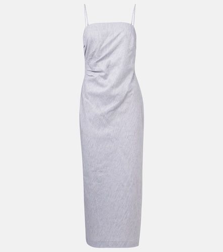 Vince Robe midi en lin et coton - Vince - Modalova