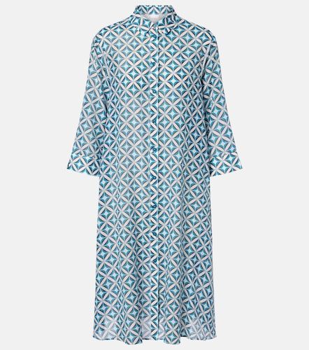Robe midi Steppa imprimée en coton et soie - Max Mara - Modalova