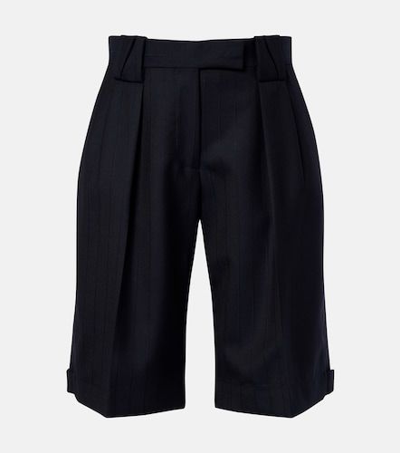 Bermuda en laine vierge à rayures - Versace - Modalova