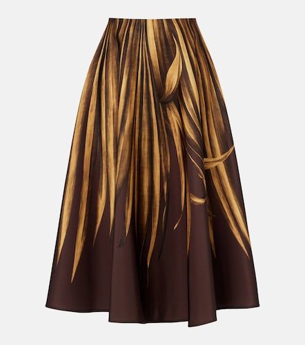 Jupe midi à imprimé - Oscar de la Renta - Modalova