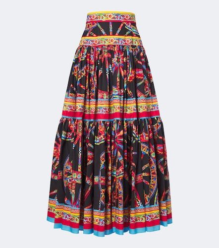 Jupe longue Carretto en coton - Dolce&Gabbana - Modalova