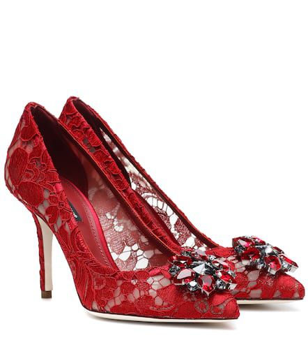 Escarpins Belluci en dentelle à cristaux - Dolce&Gabbana - Modalova