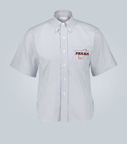 Chemise rayée à logo - Prada - Modalova