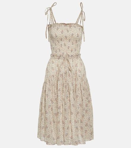Robe midi en coton à fleurs - Polo Ralph Lauren - Modalova