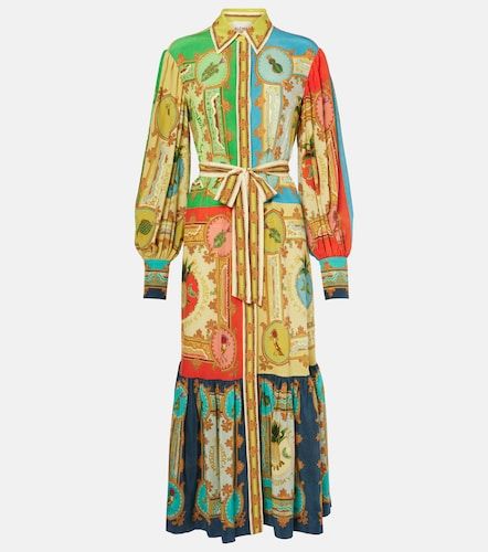 Alémais Robe chemise Monte en lin imprimée - Alemais - Modalova