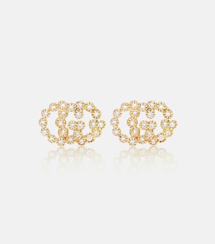 Boucles d'oreilles GG Running en or 18 ct et diamants - Gucci - Modalova
