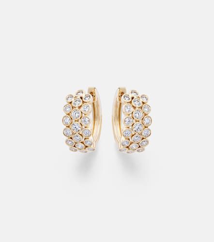 Boucles d'oreilles 3 Row en or 18 ct et diamants - Anita Ko - Modalova