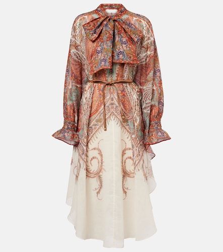 Robe midi Rhiannon en ramie - Zimmermann - Modalova