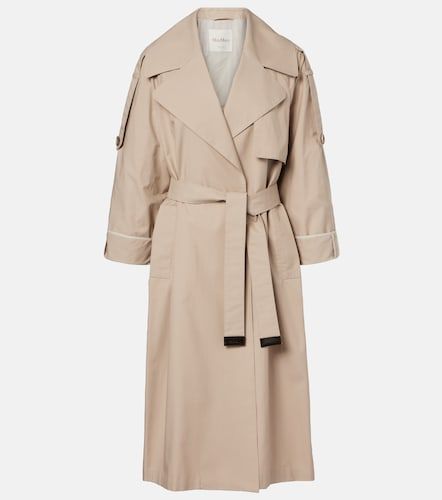 Trench-coat en gabardine de coton mélangé - Max Mara - Modalova