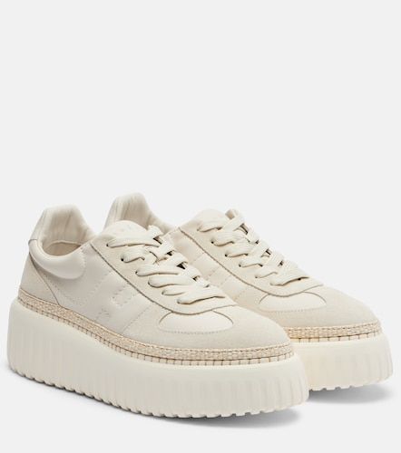Baskets H710 H-Stripes en cuir et daim - Hogan - Modalova