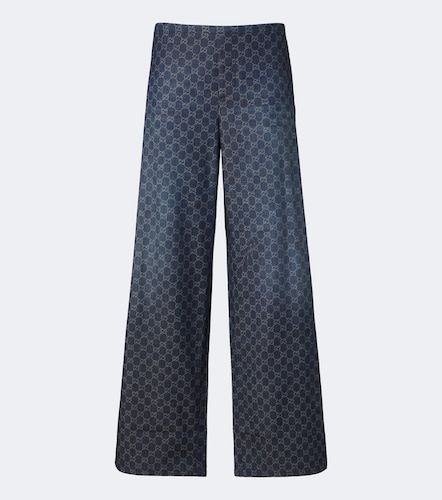 Jean wide GG en chambray de coton - Gucci - Modalova