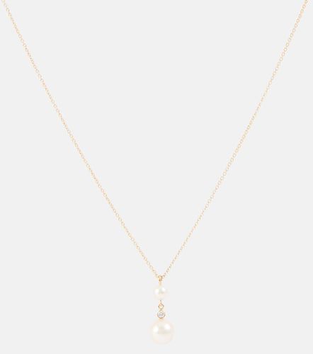 Collier Rêve Simple en or 14 ct, diamants et perles - Sophie Bille Brahe - Modalova