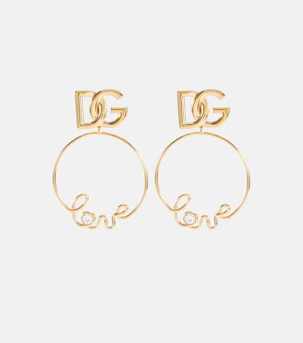 Boucles d'oreilles clip Love à logo - Dolce&Gabbana - Modalova