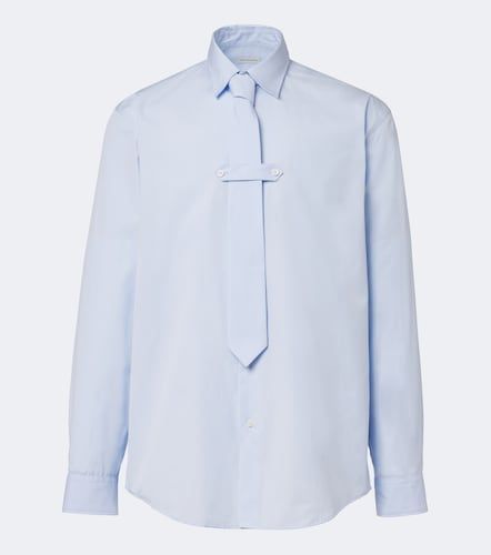 Chemise en popeline de coton à cravate - Dries Van Noten - Modalova