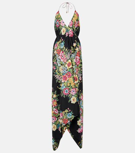 Etro Robe midi en soie à fleurs - Etro - Modalova