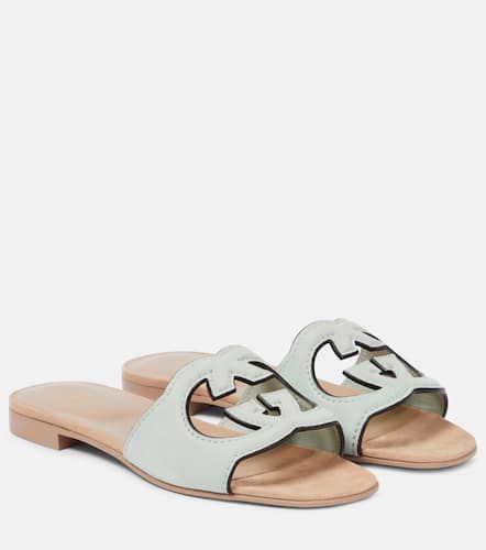 Gucci Mules Interlocking G en daim - Gucci - Modalova