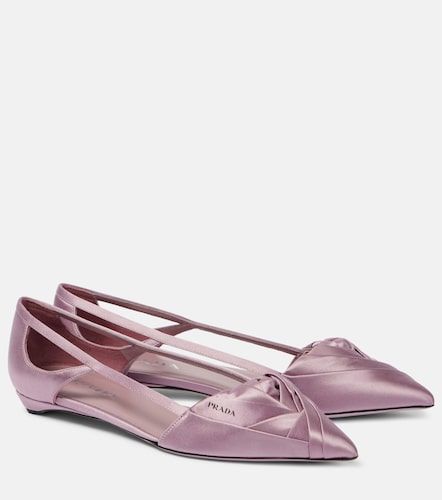 Ballerines à découpes en satin - Prada - Modalova