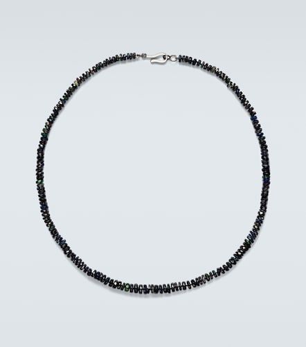 Collier en or blanc 9 ct à perles et opales - Ileana Makri - Modalova