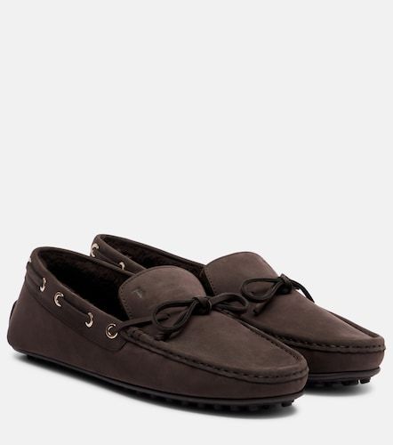 Mocassins Gommino en daim et shearling - Tod's - Modalova