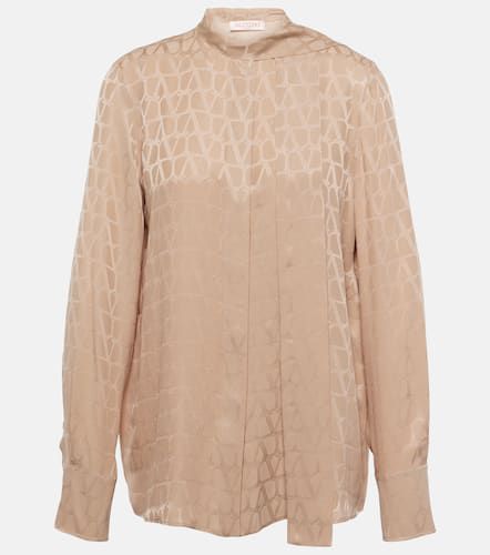 Valentino Blouse Monogram en soie - Valentino - Modalova