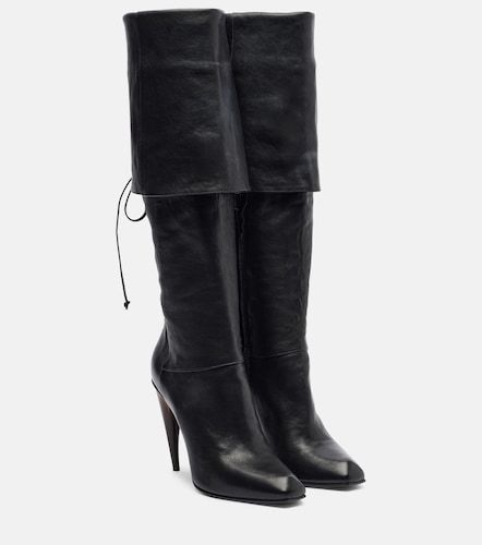 McQueen Bottes Horn Heel en cuir - McQueen - Modalova