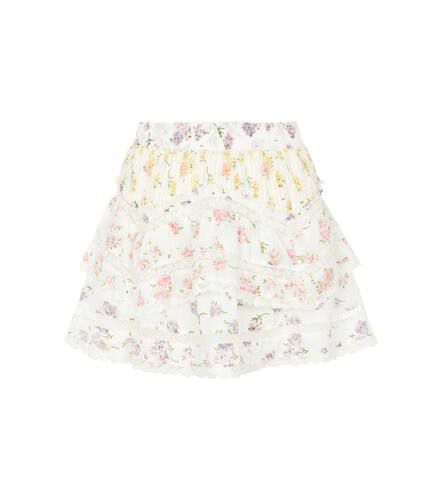 Mini-jupe Abrielle à fleurs - LoveShackFancy - Modalova