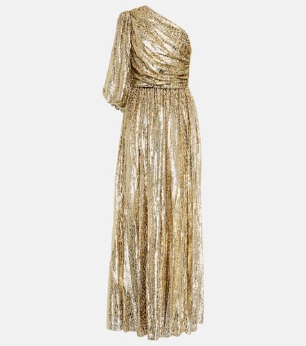 Robe longue asymétrique Kelly en jacquard - Costarellos - Modalova