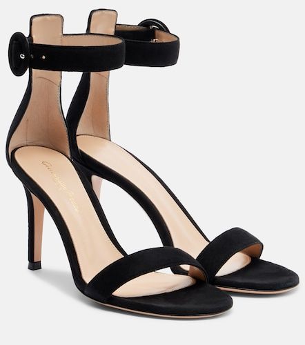 Sandales Portofino 85 en daim - Gianvito Rossi - Modalova