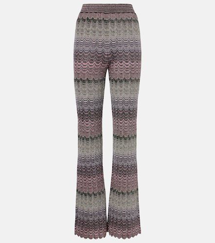 Pantalon évasé à taille haute - Missoni - Modalova