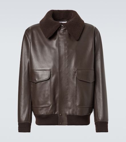 Veste bomber en cuir et shearling - Gabriela Hearst - Modalova