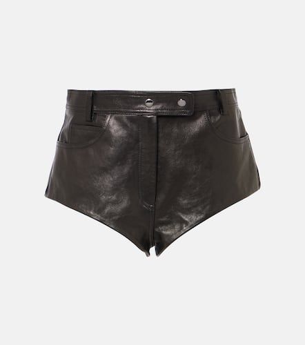 Short à taille haute en cuir - Magda Butrym - Modalova