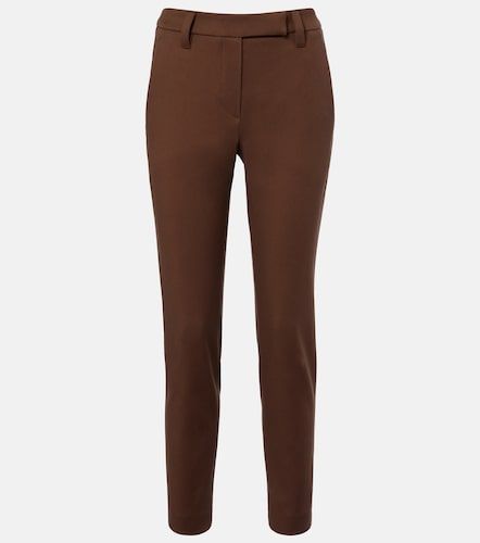 Pantalon slim en coton mélangé - Brunello Cucinelli - Modalova