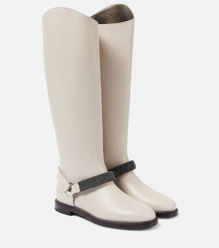 Bottes Monili en cuir - Brunello Cucinelli - Modalova