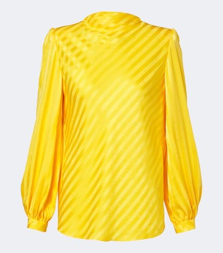 Blouse VLogo en soie à rayures - Valentino - Modalova