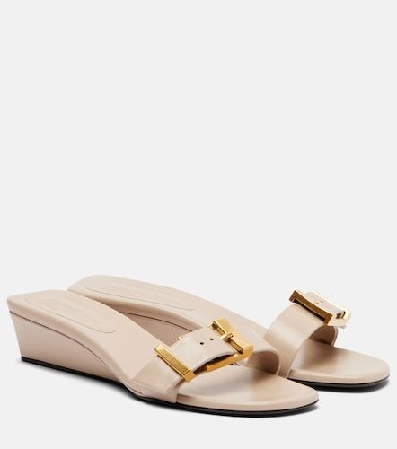Mules compensées Manhattan en cuir - Khaite - Modalova