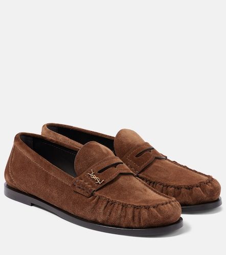 Mocassins Laurent en daim - Saint Laurent - Modalova