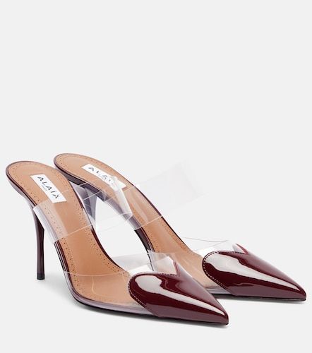 Alaïa Mules Le Cœur 90 en cuir verni et PU - Alaia - Modalova
