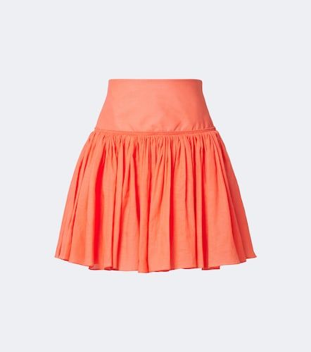 Alaïa Mini-jupe en coton et lin - Alaia - Modalova