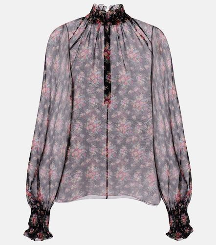 Blouse en soie à fleurs - Dolce&Gabbana - Modalova
