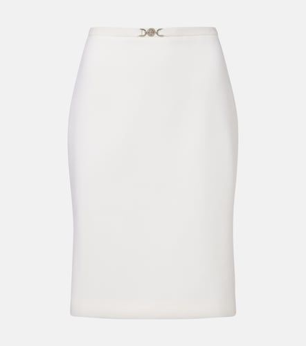 Versace Jupe courte en laine vierge - Versace - Modalova