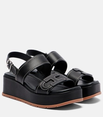 Sandales compensées H703 en cuir - Hogan - Modalova