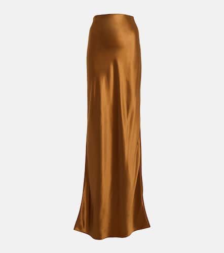 Jupe longue en satin de soie - Saint Laurent - Modalova