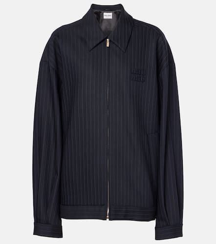 Miu Miu Veste en laine  logo - Miu Miu - Modalova